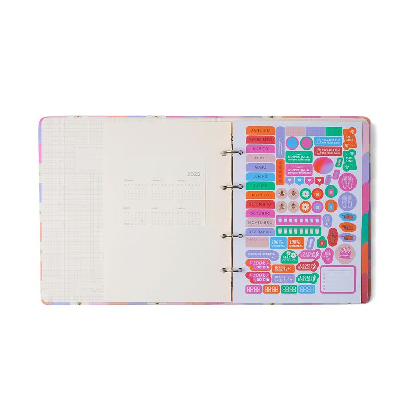 Caderno Criativo Argolado Melissa Pautado 17x24cm Casinha das Abelhas Cicero-1771951094465