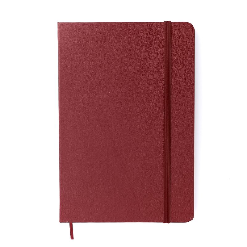 Caderneta Clássica Pautado 14x21cm Vermelho Quente Cicero-1771954704161
