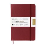 Caderneta Clássica Pautado 14x21cm Vermelho Quente Cicero-1771954739126
