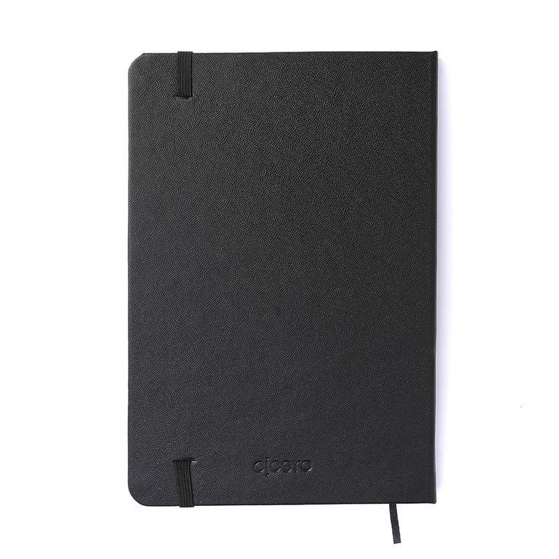 Caderneta Clássica Quadriculado 14x21cm Preta Cicero-1771955084458