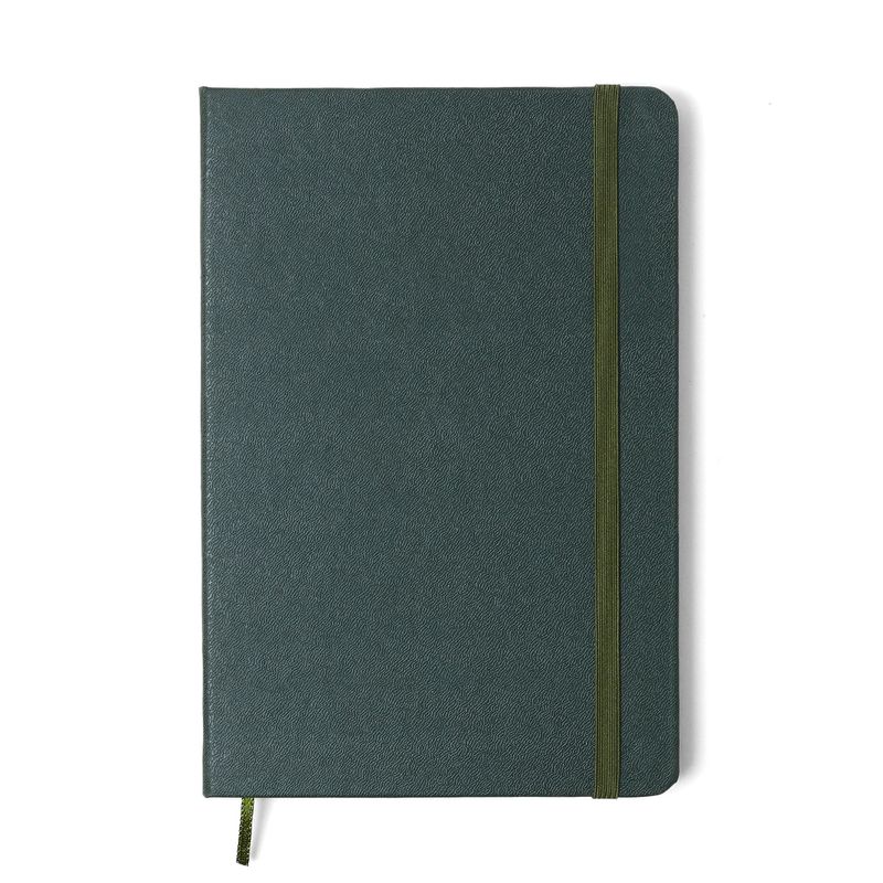 Caderneta Clássica Pautado 14x21cm Verde Oliva Cicero-1771955907117