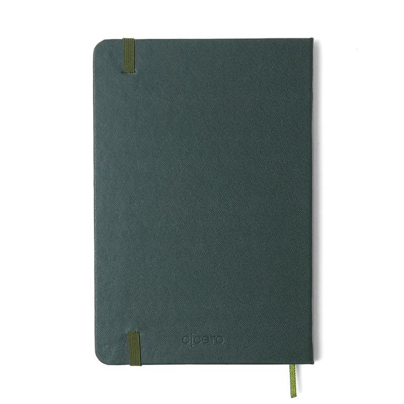 Caderneta Clássica Pautado 14x21cm Verde Oliva Cicero-1771955946192