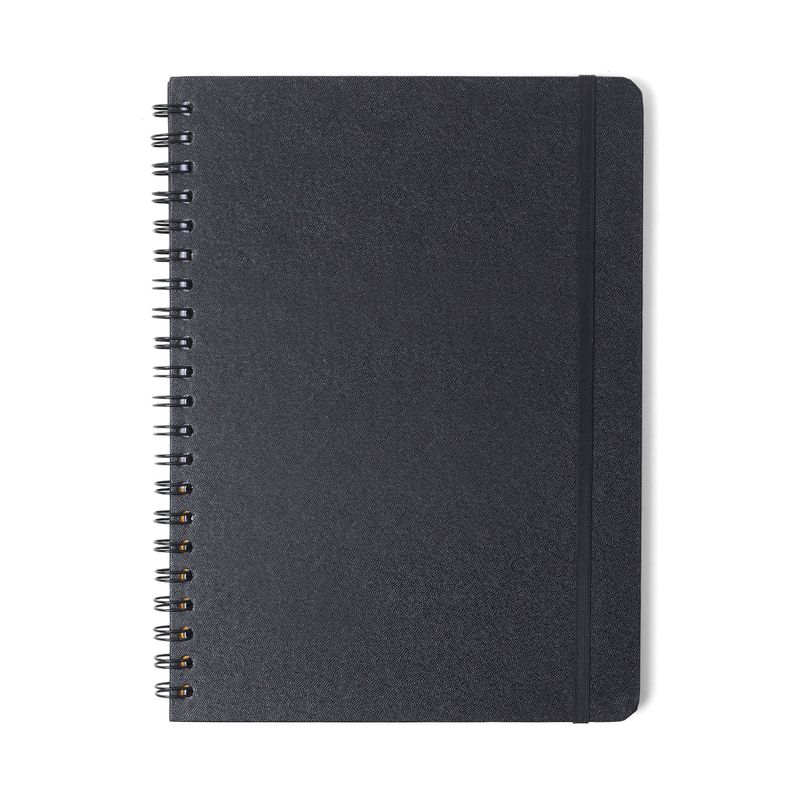 Caderno Espiral Clássica Pautado 20x28cm Preto 80 Folhas Cicero-1771956314263