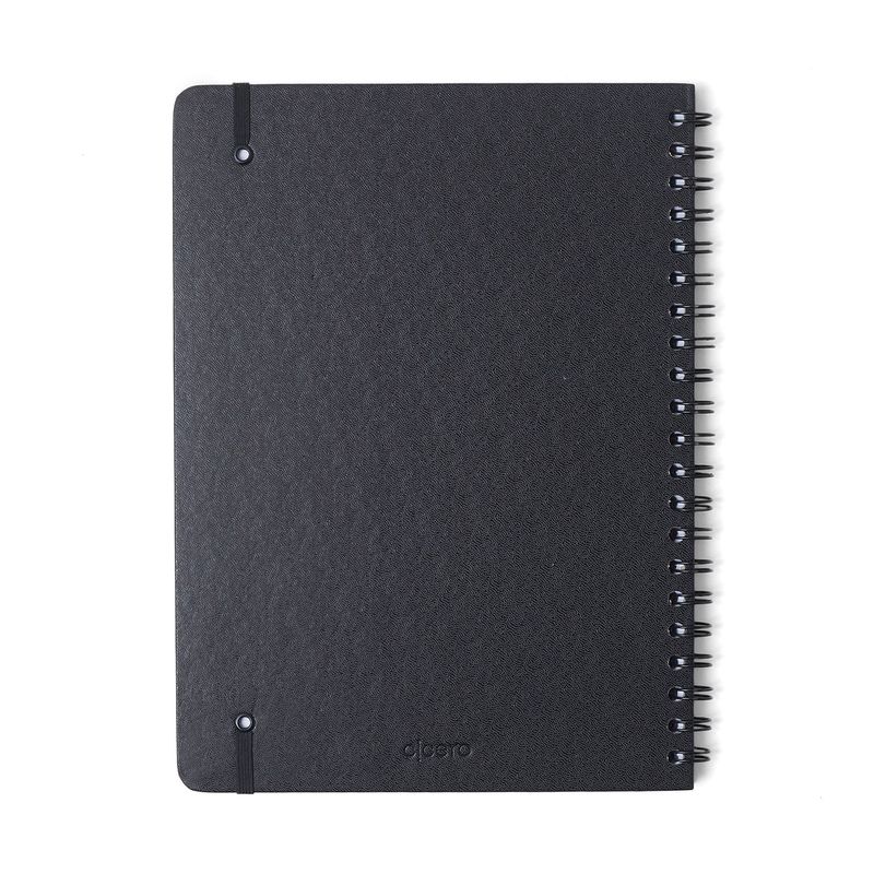 Caderno Espiral Clássica Pautado 20x28cm Preto 80 Folhas Cicero-1771956359452