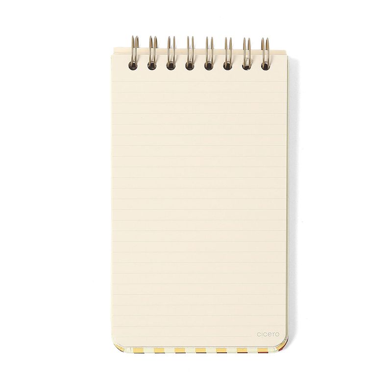 Bloco Wire-O Praia Pautado 12x20cm Sol Cicero-1771957231330