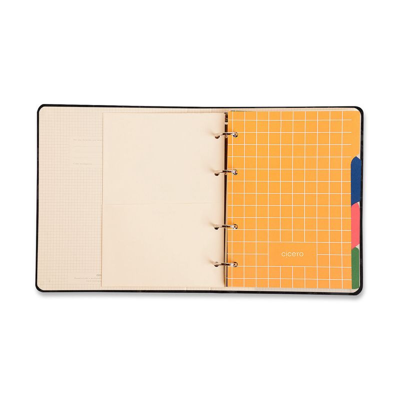 Caderno Criativo Argolado Office Duo Jardim Pautado + Pontado A5 Off-White Cicero-1771957910281