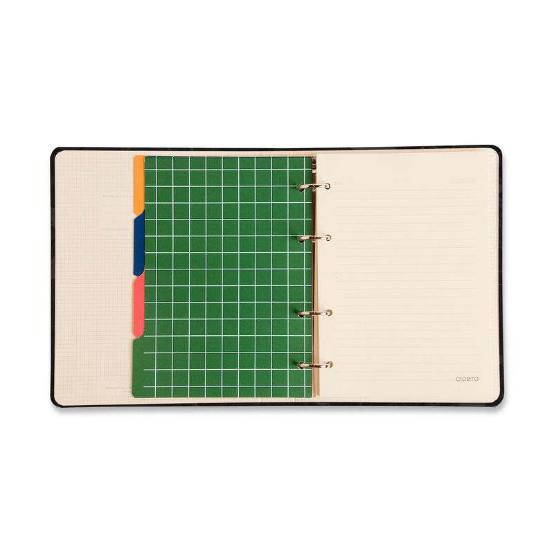 Caderno Criativo Argolado Office Duo Jardim Pautado + Pontado A5 Off-White Cicero-1771957917625