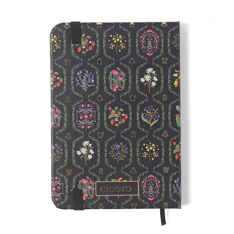 Caderneta Jardim Sem Pauta 9x13cm Preto Cicero-1772025371741