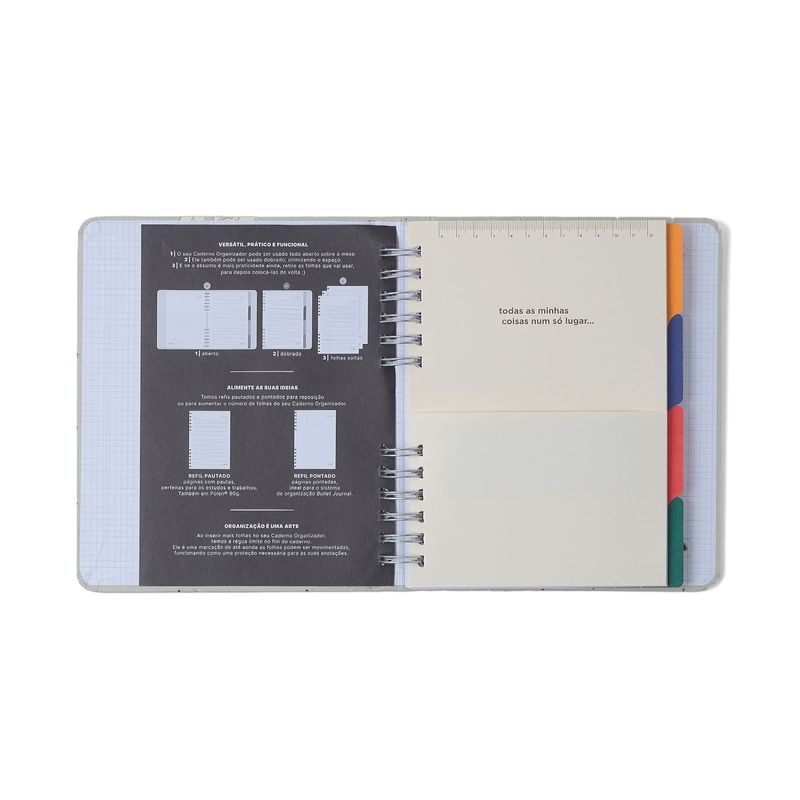 Caderno Organizador A5 Frutare Pautado e Pontado Limão Siciliano Cicero-1772028649584