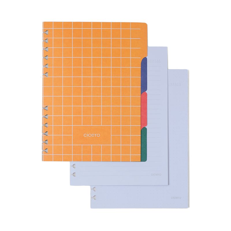 Caderno Organizador A5 Frutare Pautado e Pontado Limão Siciliano Cicero-1772028687727