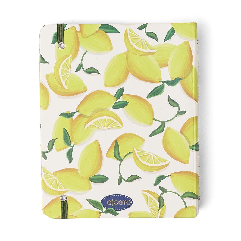 Caderno Organizador A5 Frutare Pautado e Pontado Limão Siciliano Cicero-1772028700551
