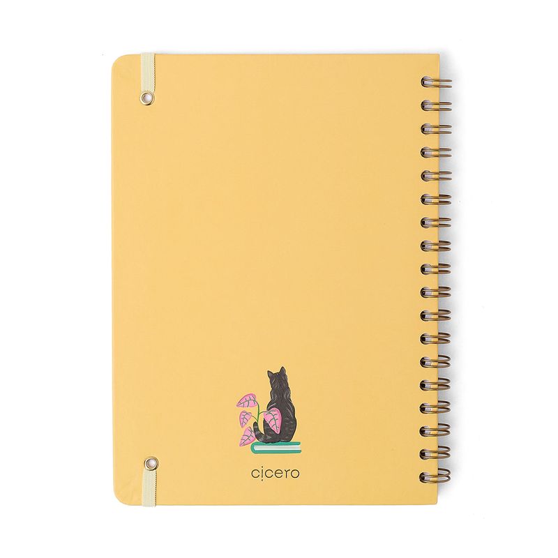 Caderno Espiral Colegial 17x24cm Quintal Literário Pautado Cicero-1772029280728