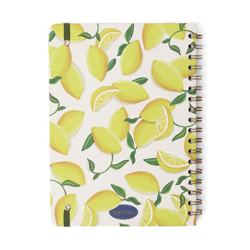 Caderno Espiral Colegial 17x24cm Frutare Pautado Limão Siciliano Cicero-1772029946128