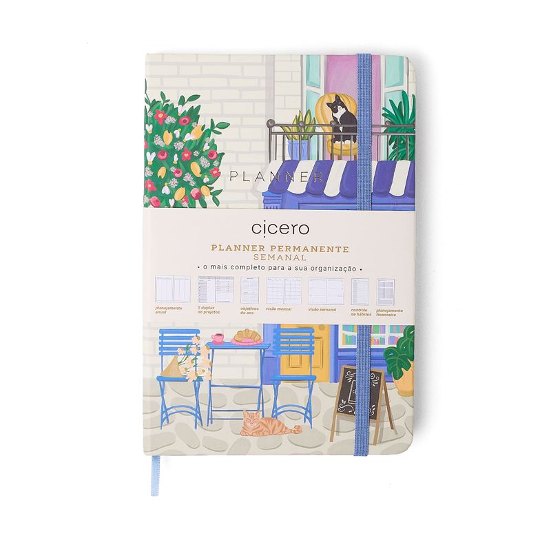 Planner Permanente 14x21cm Quintal Literário Livraria Cicero-1772030413435