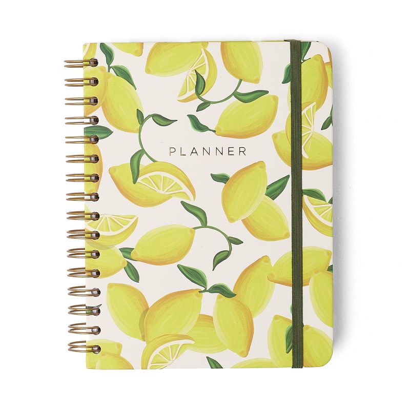 Planner Permanente Wire-O A5 Frutare Semanal + Notas Limão Siciliano Cicero-1772031126448