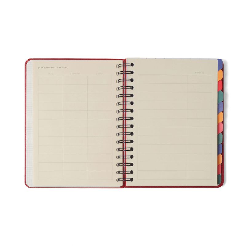 Planner Permanente Wire-O A5 Frutare Semanal + Notas Limão Siciliano Cicero-1772031164226