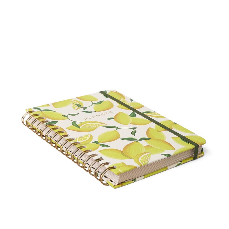 Planner Permanente Wire-O A5 Frutare Semanal + Notas Limão Siciliano Cicero-1772031216242