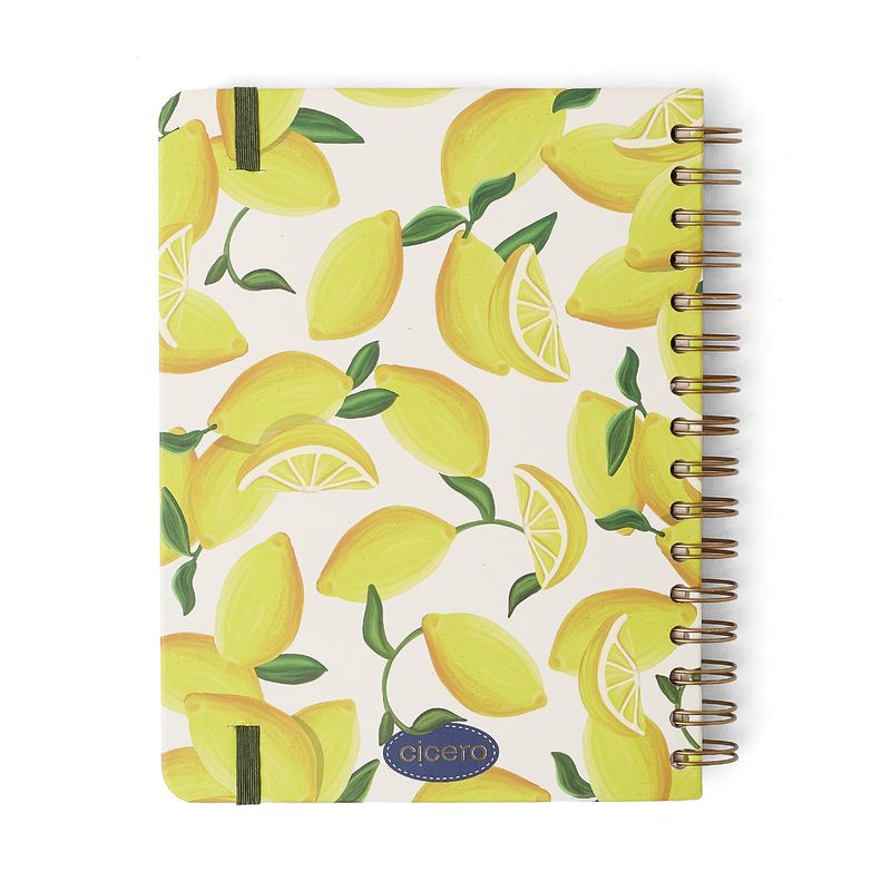 Planner Permanente Wire-O A5 Frutare Semanal + Notas Limão Siciliano Cicero-1772031233137