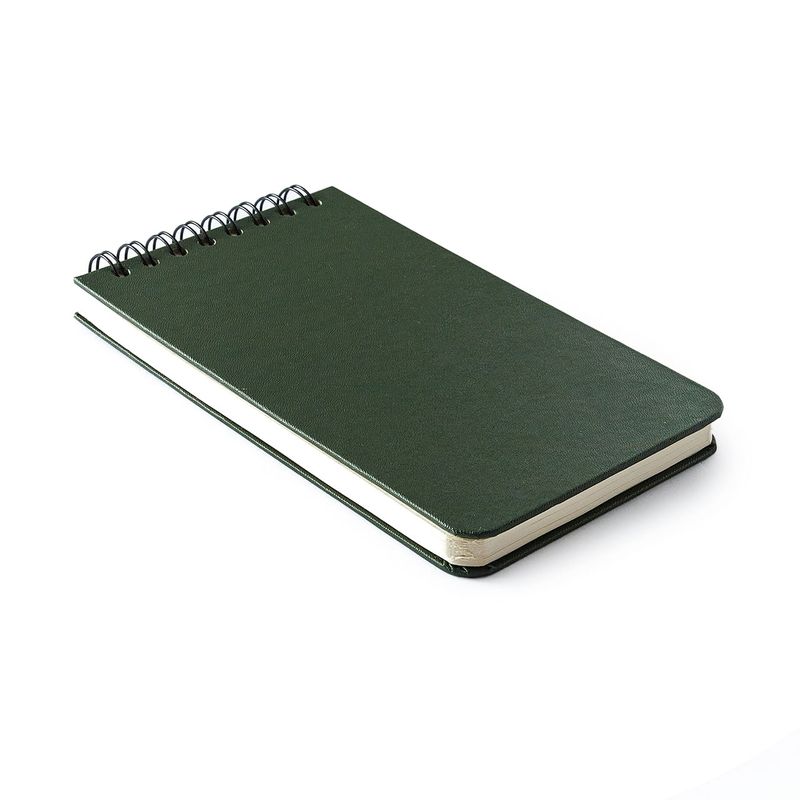 Bloco Wire-O Clássica Pautado 12x20cm Verde Oliva Cicero-1772196716007