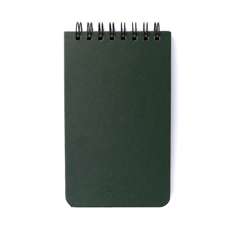 Bloco Wire-O Clássica Pautado 12x20cm Verde Oliva Cicero-1772196726511