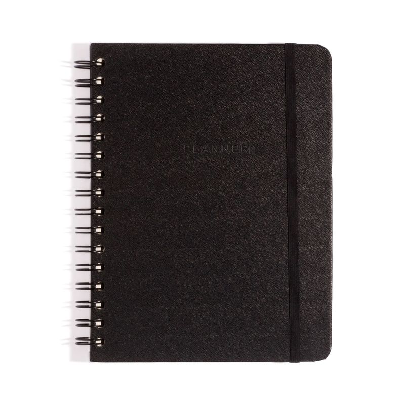 Planner Wire-O Clássico 14,8x21cm Preto Cicero-1789561757592