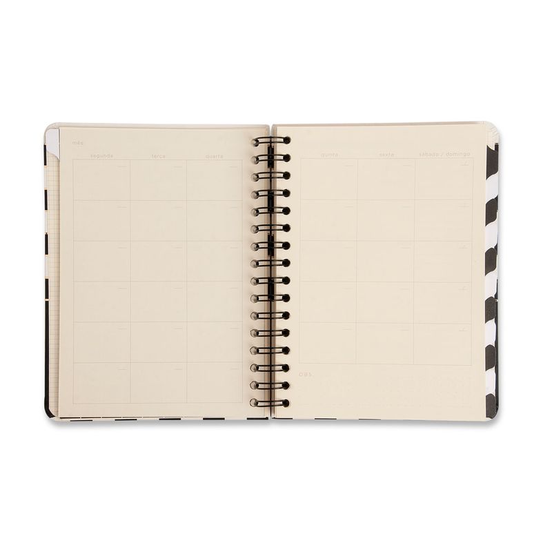 Planner Wire-O Clássico 14,8x21cm Preto Cicero-1789561888952