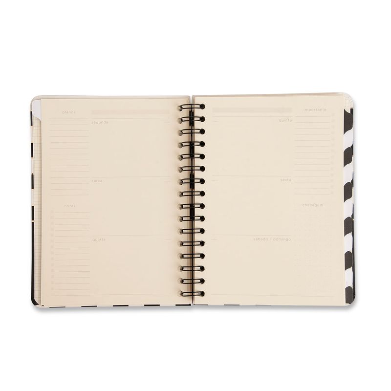 Planner Wire-O Clássico 14,8x21cm Preto Cicero-1789561898175