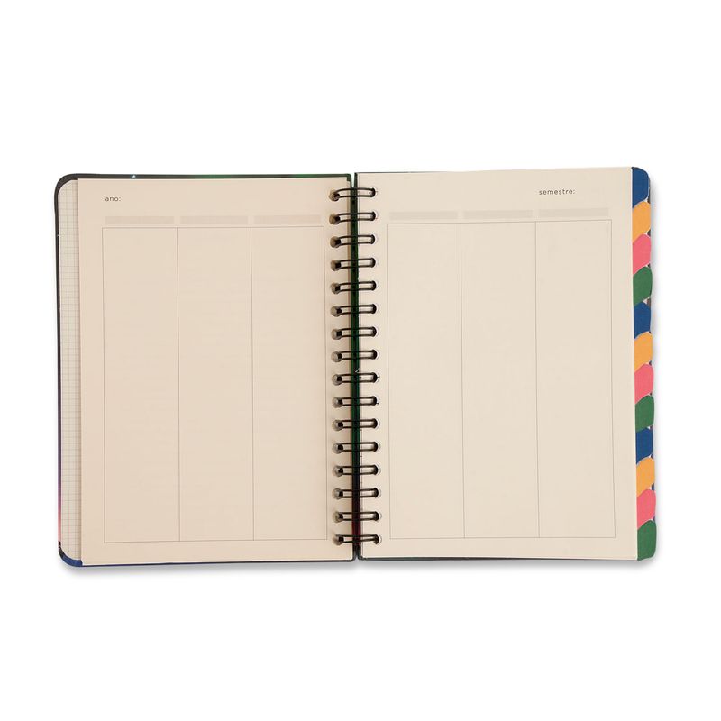 Planner Permanente Wire-O A5 14,8x21 Café Cicero-1789563343013