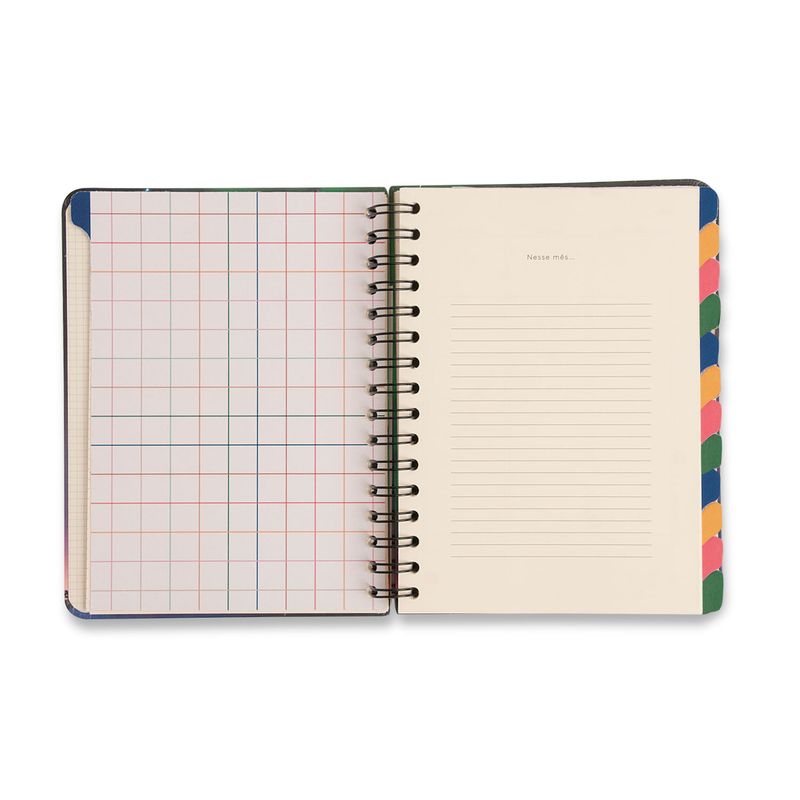 Planner Permanente Wire-O A5 14,8x21 Café Cicero-1789563365573