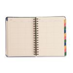 Planner Permanente Wire-O A5 14,8x21 Café Cicero-1789563378765