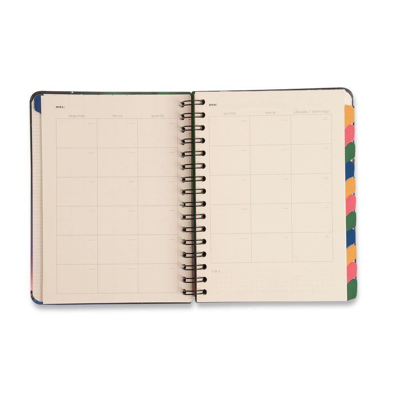 Planner Permanente Wire-O A5 14,8x21 Café Cicero-1789563378765