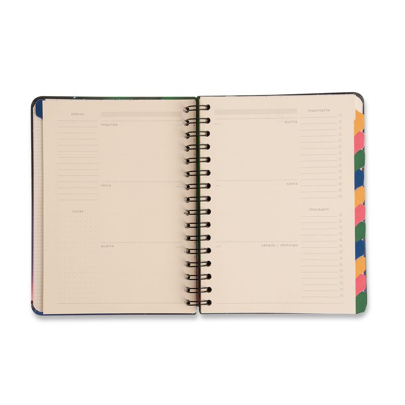 Planner Permanente Wire-O A5 14,8x21 Café Cicero-1789563387086