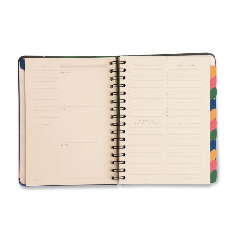 Planner Permanente Wire-O A5 14,8x21 Café Cicero-1789563407590