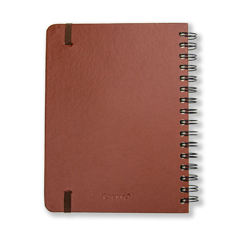 Planner Permanente Wire-O A5 14,8x21 Café Cicero-1789563430278