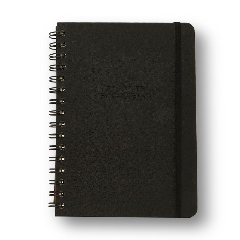 Planner Permanente Financeiro Wire-O A5 14,8x21cm Preto Cicero-1789564083665