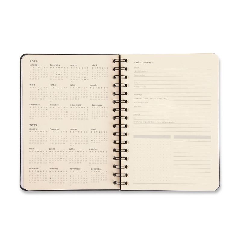 Planner Permanente Financeiro Wire-O A5 14,8x21cm Preto Cicero-1789564143511