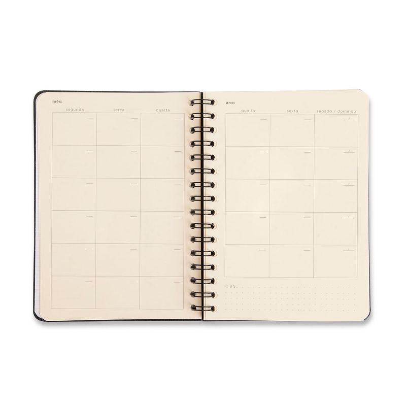 Planner Permanente Financeiro Wire-O A5 14,8x21cm Preto Cicero-1789564226008