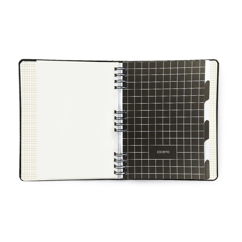 Caderno Organizador Duo 17x24cm Preto Cicero-1789566810051