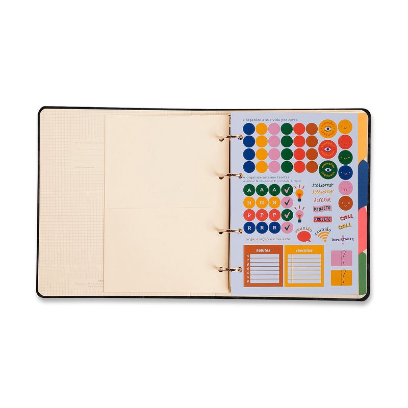 Caderno Criativo Argolado Office Duo Relicário A5 Botânica Cicero-1789579325322