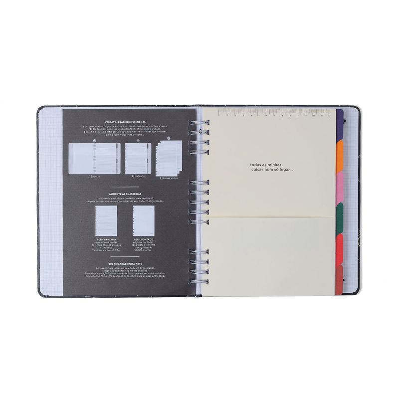 Caderno Organizador Veredas Pautado e Pontado 17x24cm Verde Cicero-1789580023640