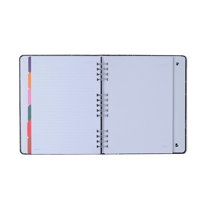 Caderno Organizador Veredas Pautado e Pontado 17x24cm Verde Cicero-1789580059808