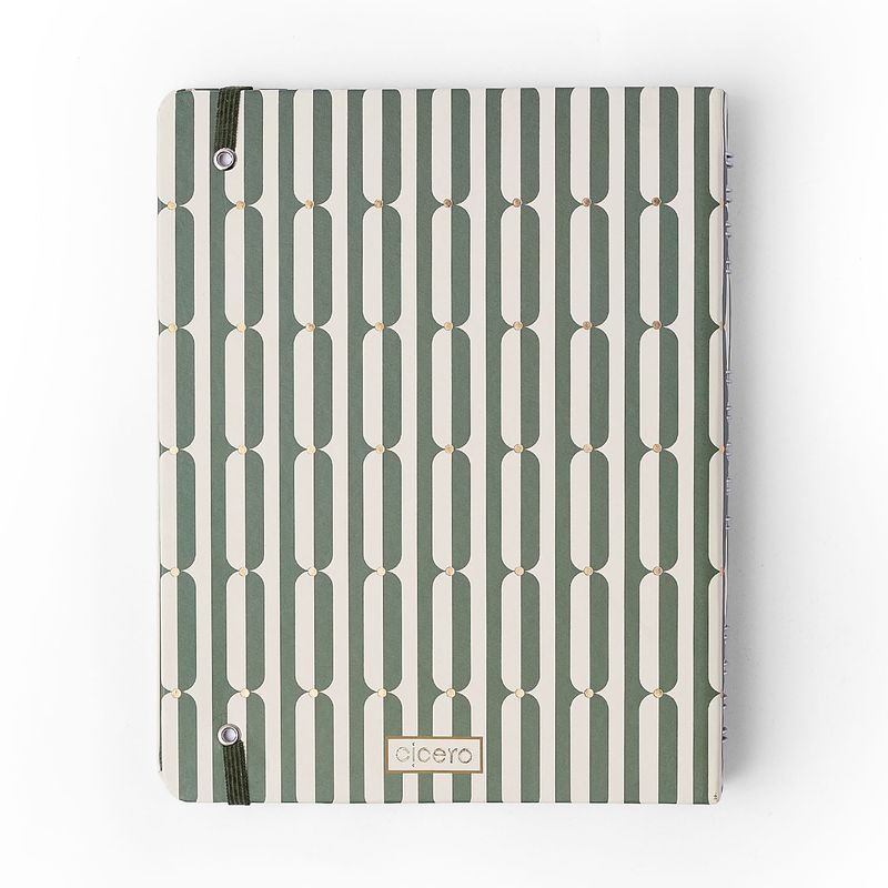 Caderno Organizador Veredas Pautado e Pontado 17x24cm Verde Cicero-1789580099737