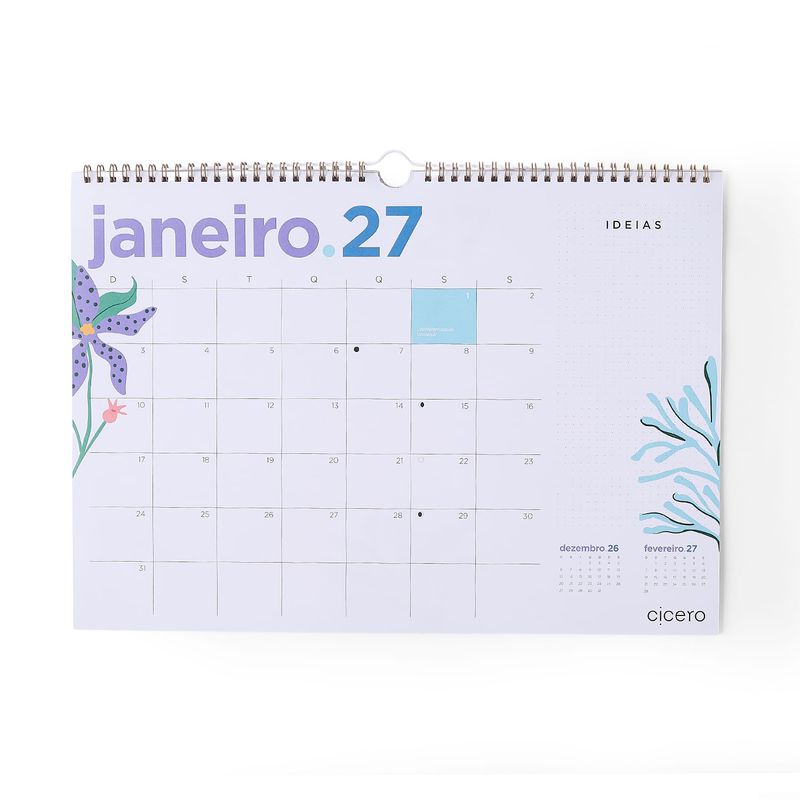 Calendário de Parede A3 2027 Noronha Cicero-1790688240747