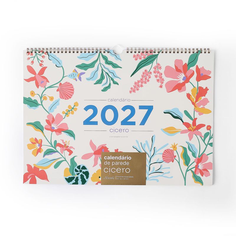 Calendário de Parede A3 2027 Noronha Cicero-1790688268874