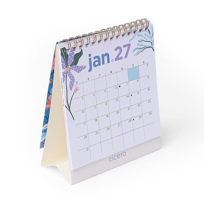 Calendário de Mesa 2027 13x15cm Noronha Cicero-1790693355318