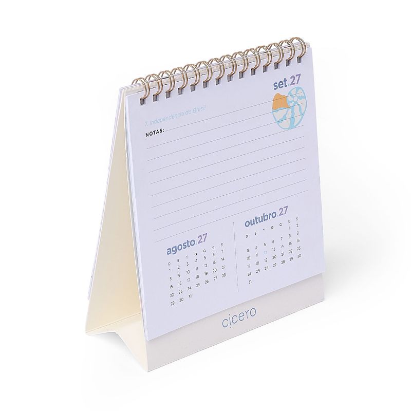 Calendário de Mesa 2027 13x15cm Noronha Cicero-1790693368686