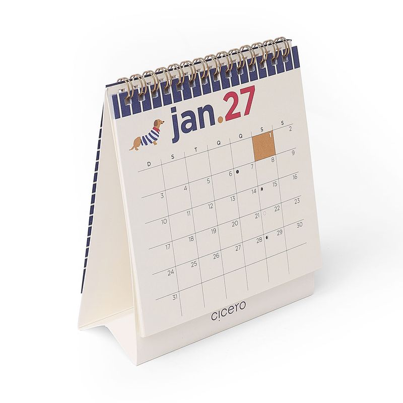 Calendário de Mesa 2027 13x15cm Petit Cicero-1790693857243