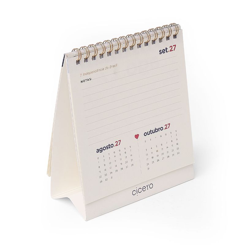Calendário de Mesa 2027 13x15cm Petit Cicero-1790693870818