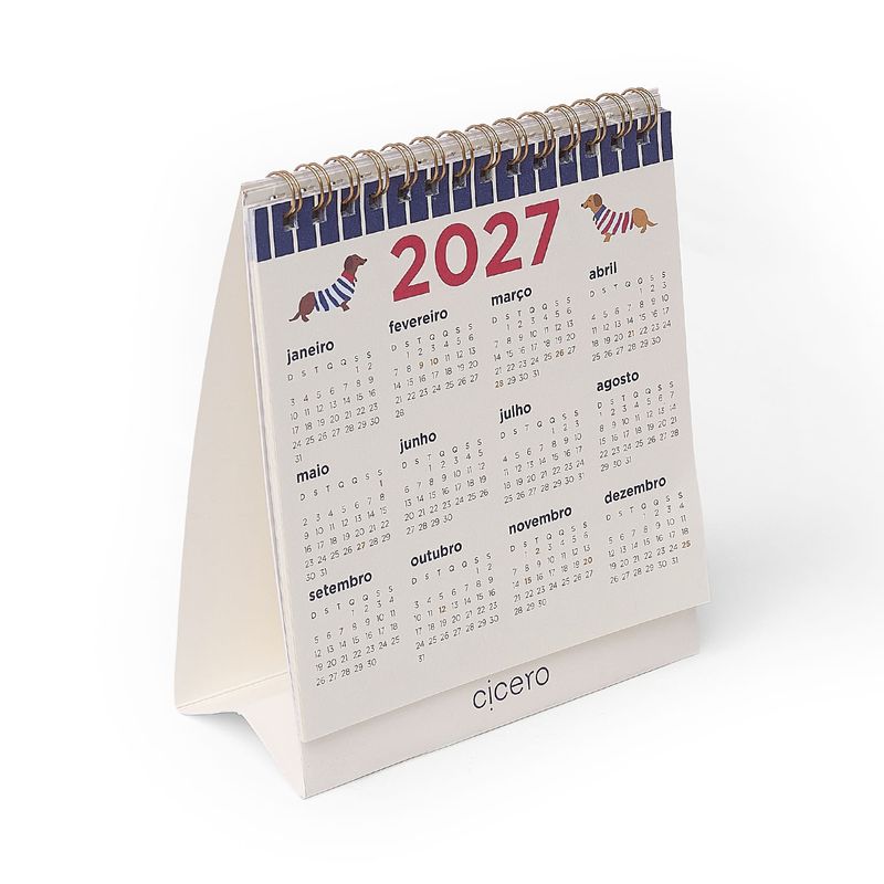 Calendário de Mesa 2027 13x15cm Petit Cicero-1790693878242