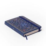Caderneta Relicário Sem Pauta 9x13cm Realeza Marinho Cicero-1790951751952